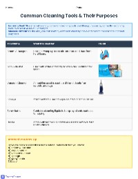 Cleaning Tools Match-Up