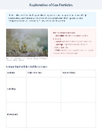 Exploring Gas Behavior and Properties