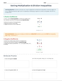 Solving One-Step Inequalities