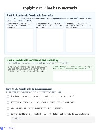 The Art of Constructive Feedback