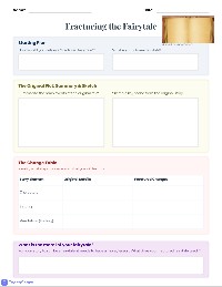 Fractured Fairy Tale Planning Sheet