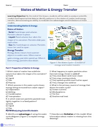 Exploring Matter, Energy, and Scientific Models
