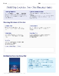 Navy Pier Field Trip Logistics Guide
