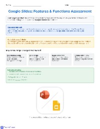 Google Slides Mastery Quiz