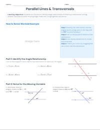 Customized | Mastering Angle Relationships with Transversals