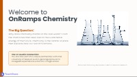OnRamps Chemistry: Launching Your Success
