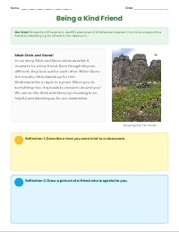 Stick and Stone: A Lesson on Friendship