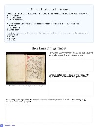 The Church in the Middle Ages: Roles and Influence