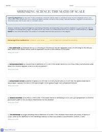 Shrinking Math: Proportions and Scale Factors