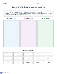 R-Controlled Vowels Practice Packet