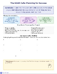 School Cafe Hosting Worksheets