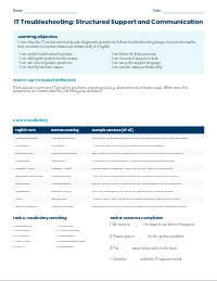 IT Troubleshooting: Professional Support and Documentation