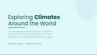 Exploring Climates Around the World