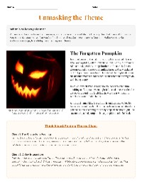 Exploring Literary Themes in 'The Forgotten Pumpkin'