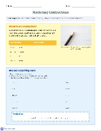 Mastering Contractions for Kids
