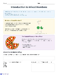 Mixed Numbers Adventure