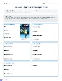 Historical Figures Scavenger Hunt