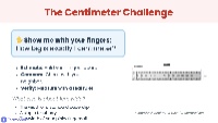 Introduction to Cubic Centimeters
