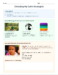 Calming Strategies Practice Pack