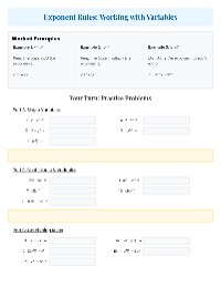 Exponent Rules Practice Guide