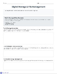 Digital File Management Worksheet