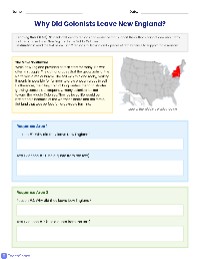 Colonial Migration Homework