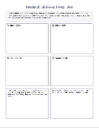 Decimal Division Practice Worksheet