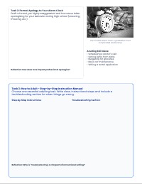 Senior Transitions: Real Life Writing Portfolio