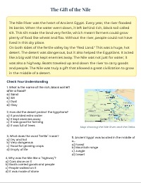 Exploring Ancient Egypt: Gods and Geography