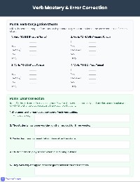 Verb Unit Assessment Test