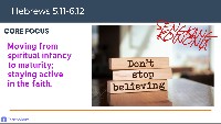 Don't Stop Believing: Spiritual Growth
