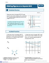 Mini Lesson: Dilating Figures on a Square Grid