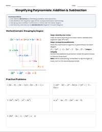 Mastering Polynomial Addition and Subtraction