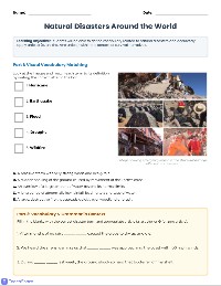 Surviving Nature: Disasters and Grammar