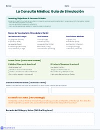 Spanish Medical Role-Play Skit Planning Kit