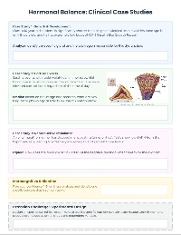 Endocrine Homeostasis Analysis