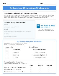 Kitchen Safety Fundamentals