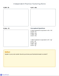 Factoring Expressions: Step-by-Step Guided Notes