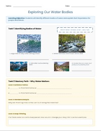Bodies of Water Differentiated Activities