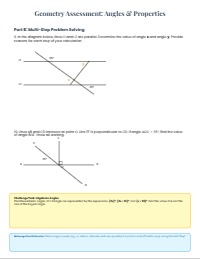 Year 8 Angles and Geometry Assessment