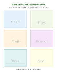 Self-Care Tracing Practice