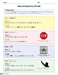 Academic Vocabulary Practice