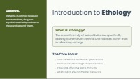 Ethology and Sociocultural Theory Overview