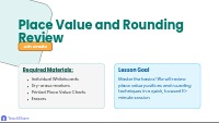 Place Value and Rounding Review