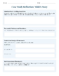 Nikki's Case Study Reflection