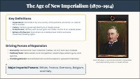 The Age of New Imperialism and World War I