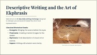 Descriptive Writing: Mastering the Art of Ekphrasis