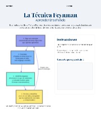 Feynman Technique for Learning