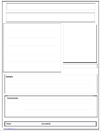 Creative Newspaper Article Writing Template