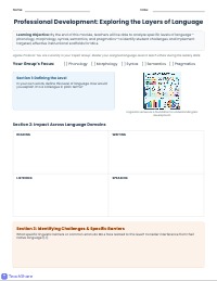 Breaking Down Language for Multilingual Learners